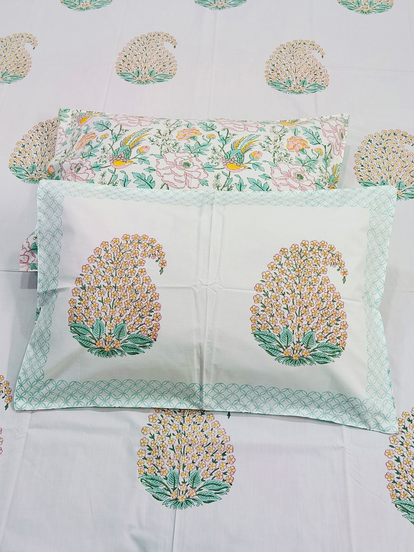 FRESH ARRIVAL Handblock Printed Premium Bedsheets (Dispatch Time 24 Hours)