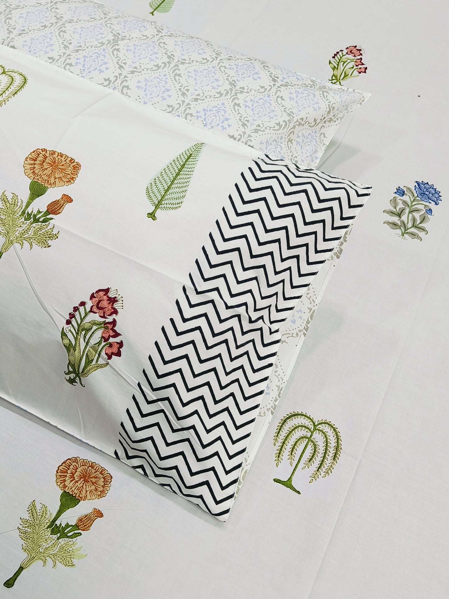 FRESH ARRIVAL Handblock Printed Premium Bedsheets (Dispatch Time 24 Hours)