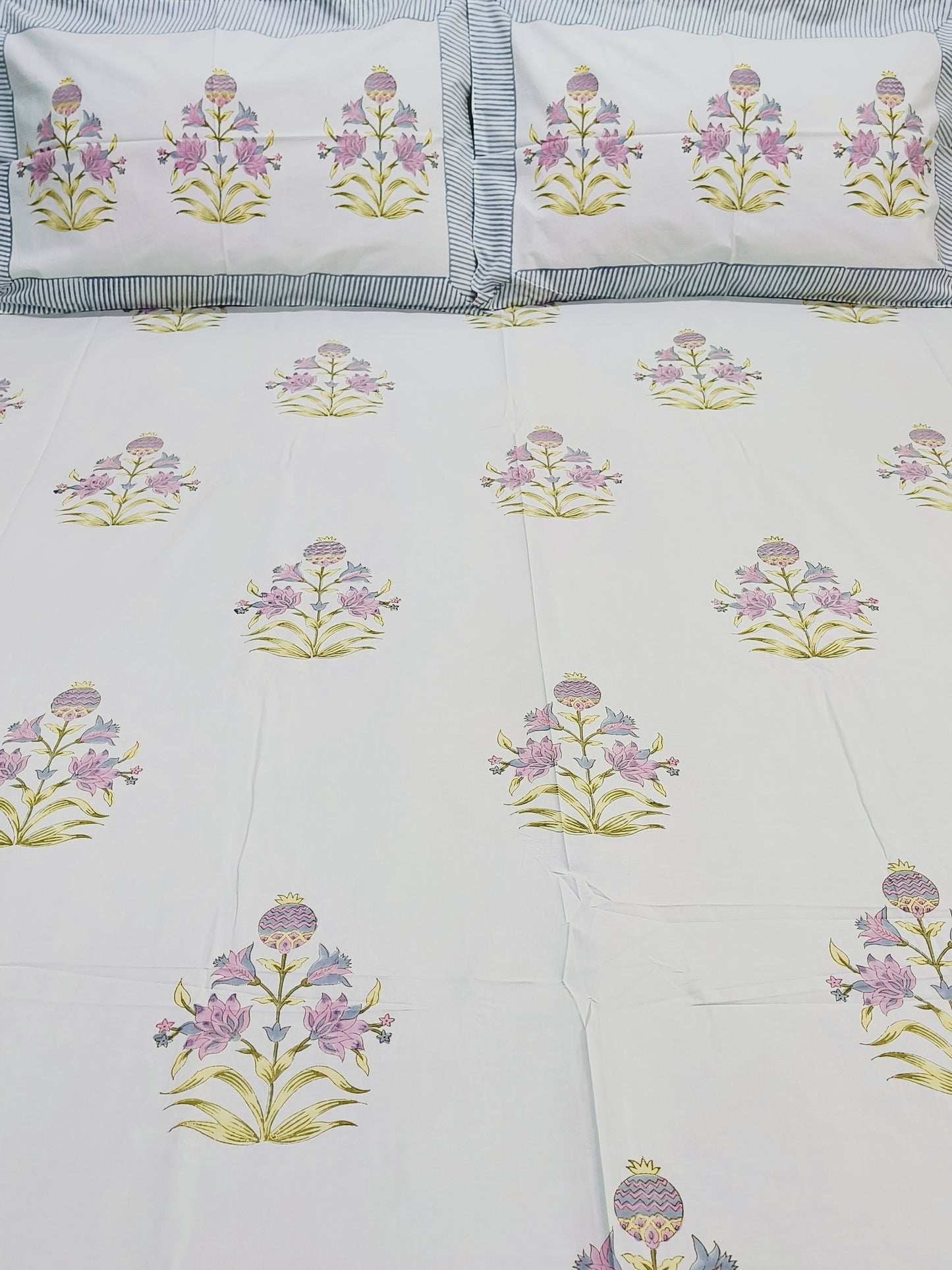 FRESH ARRIVAL Handblock Printed Premium Bedsheets (Dispatch Time 24 Hours)