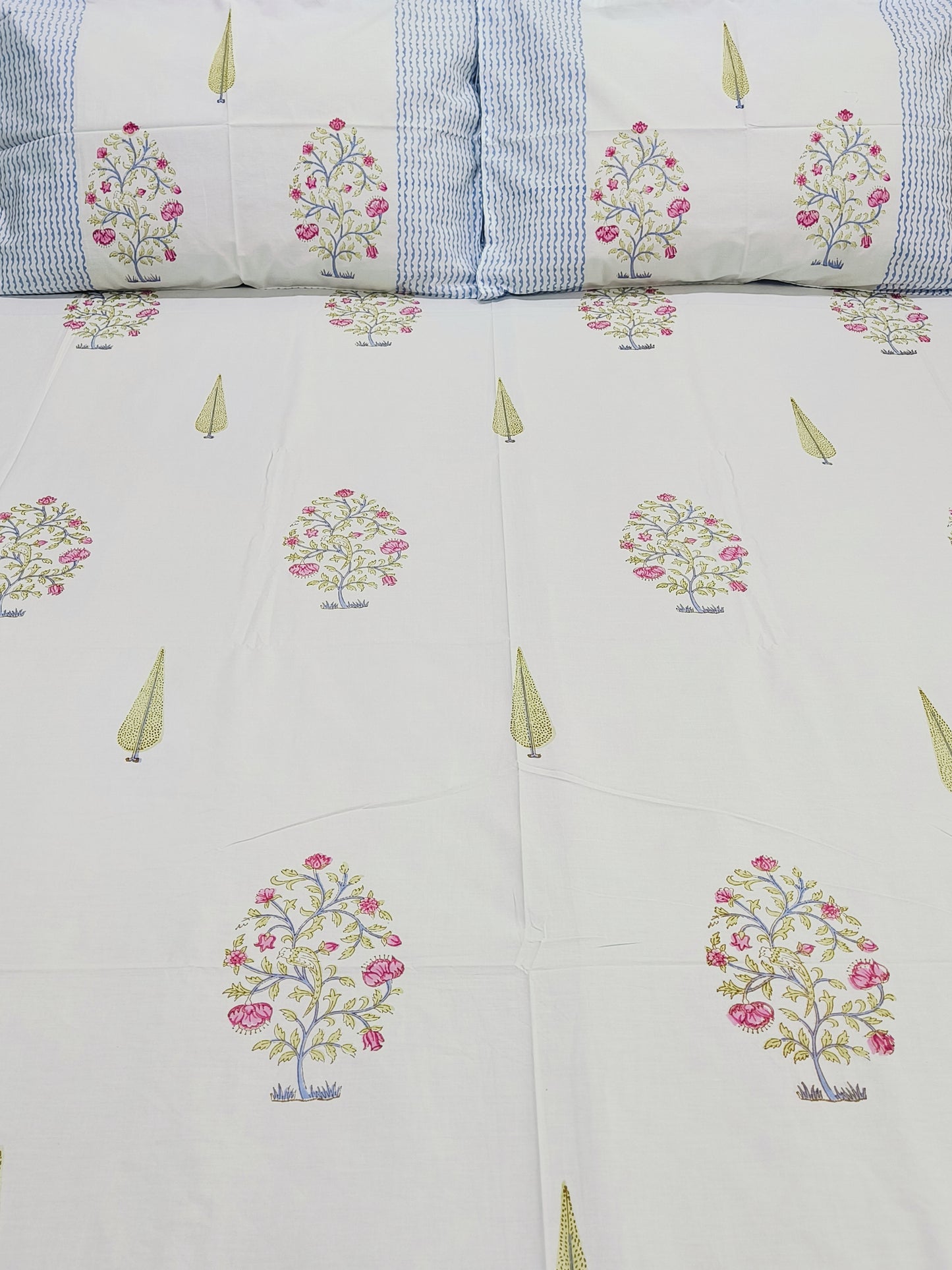 FRESH ARRIVAL Handblock Printed Premium Bedsheets (Dispatch Time 24 Hours)