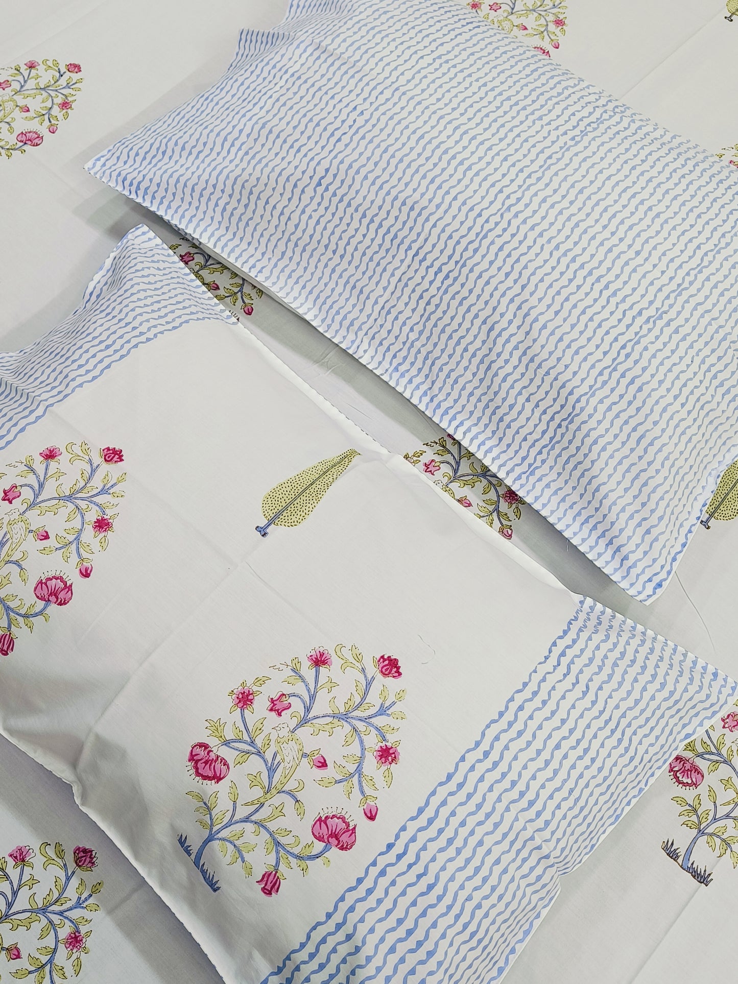 FRESH ARRIVAL Handblock Printed Premium Bedsheets (Dispatch Time 24 Hours)
