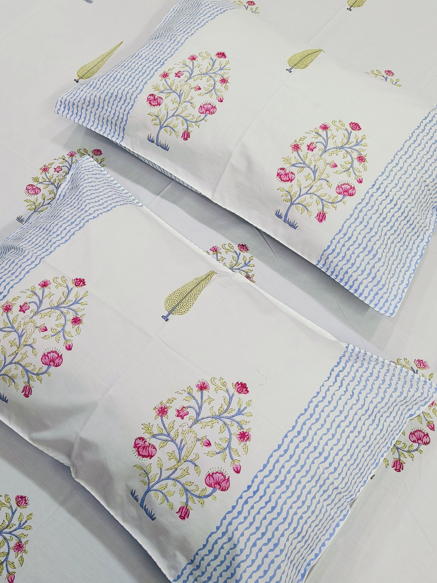FRESH ARRIVAL Handblock Printed Premium Bedsheets (Dispatch Time 24 Hours)