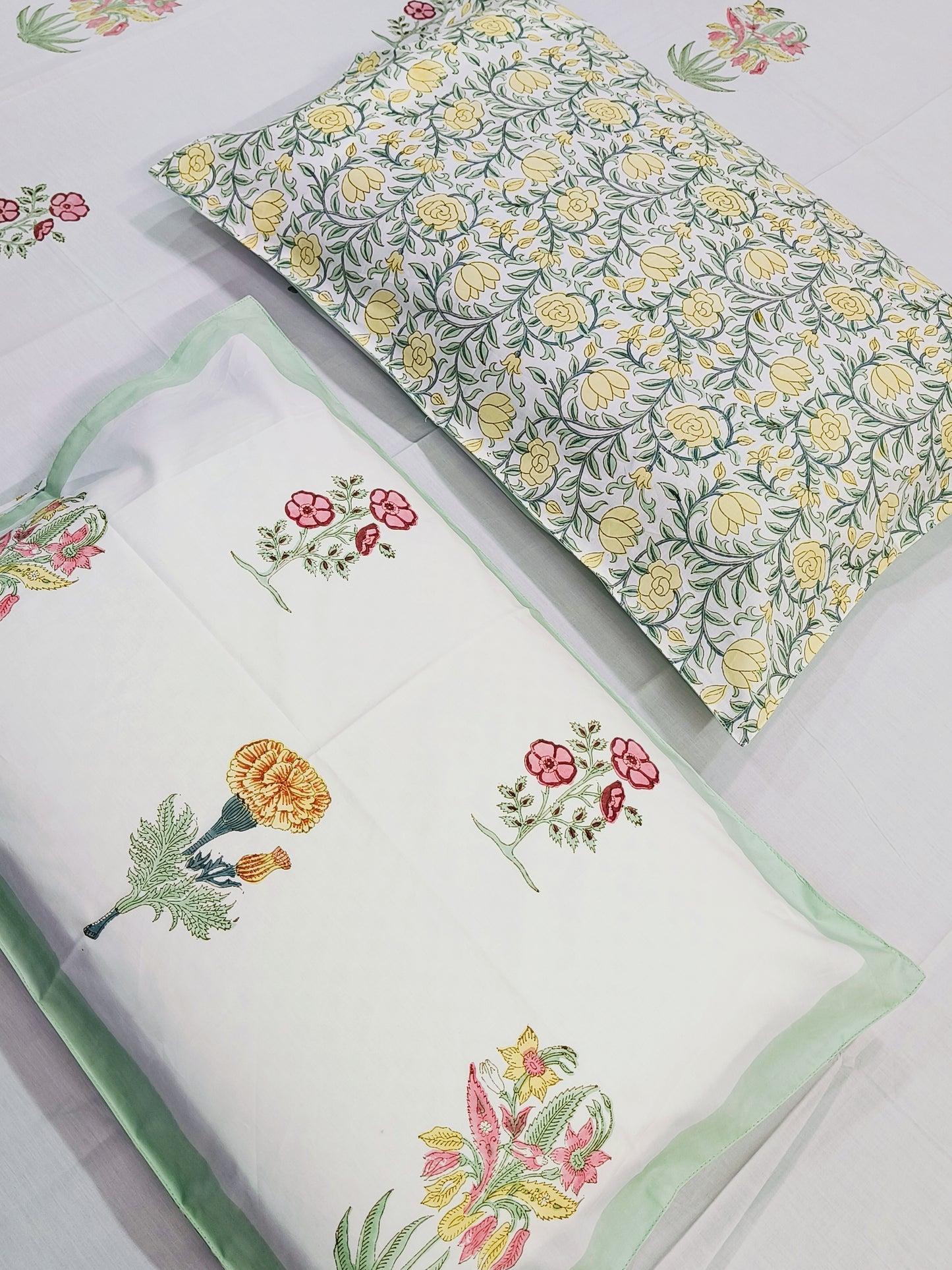 FRESH ARRIVAL Handblock Printed Premium Bedsheets (Dispatch Time 24 Hours)