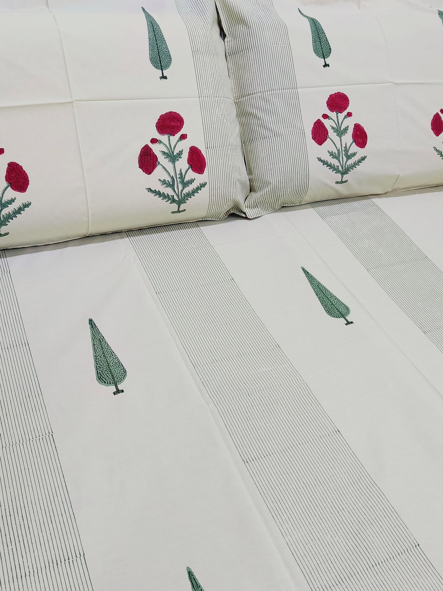 FRESH ARRIVAL Handblock Printed Premium Bedsheets (Dispatch Time 24 Hours)