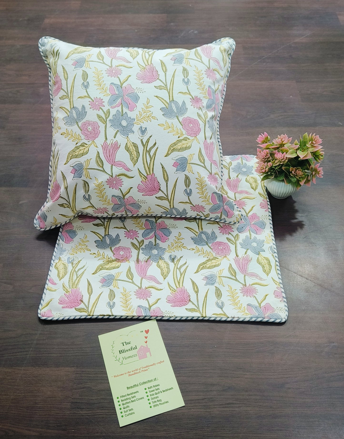 Handblock Printed Cushion Cover
