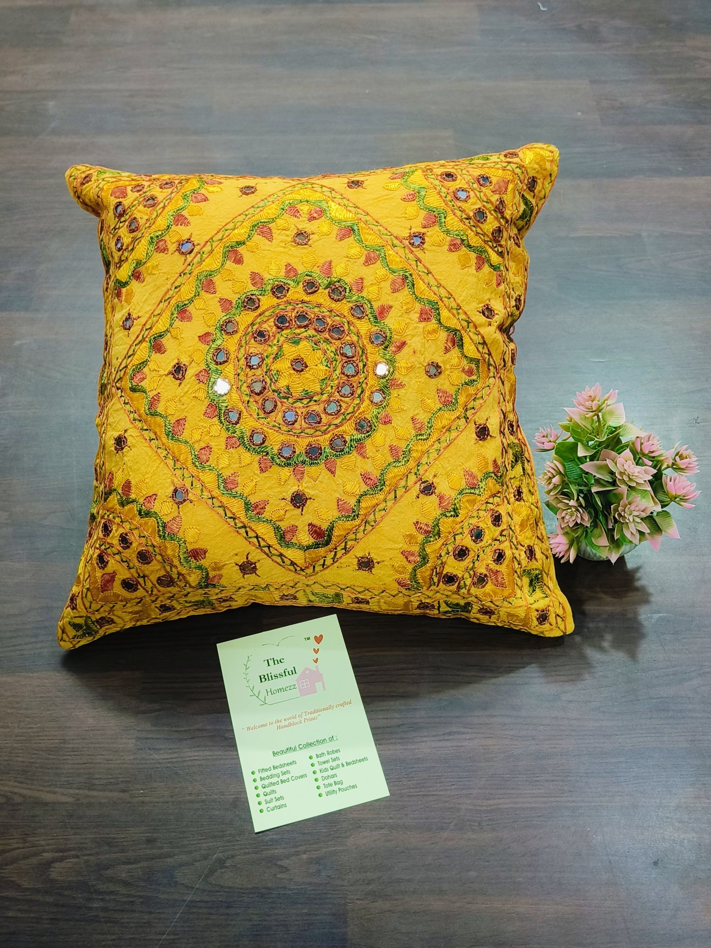 Handblock Printed Cushion Cover