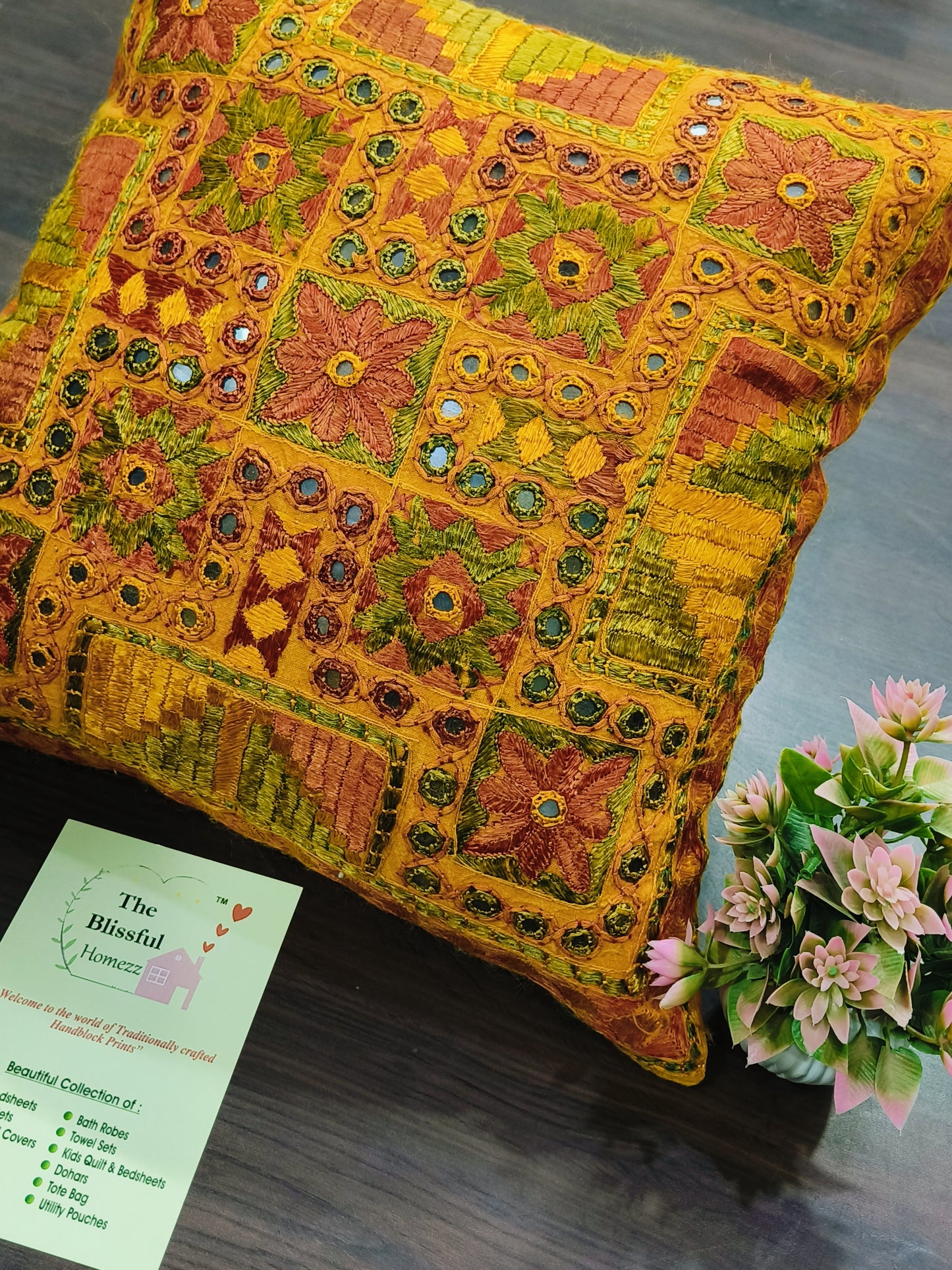 Handblock Printed Cushion Cover
