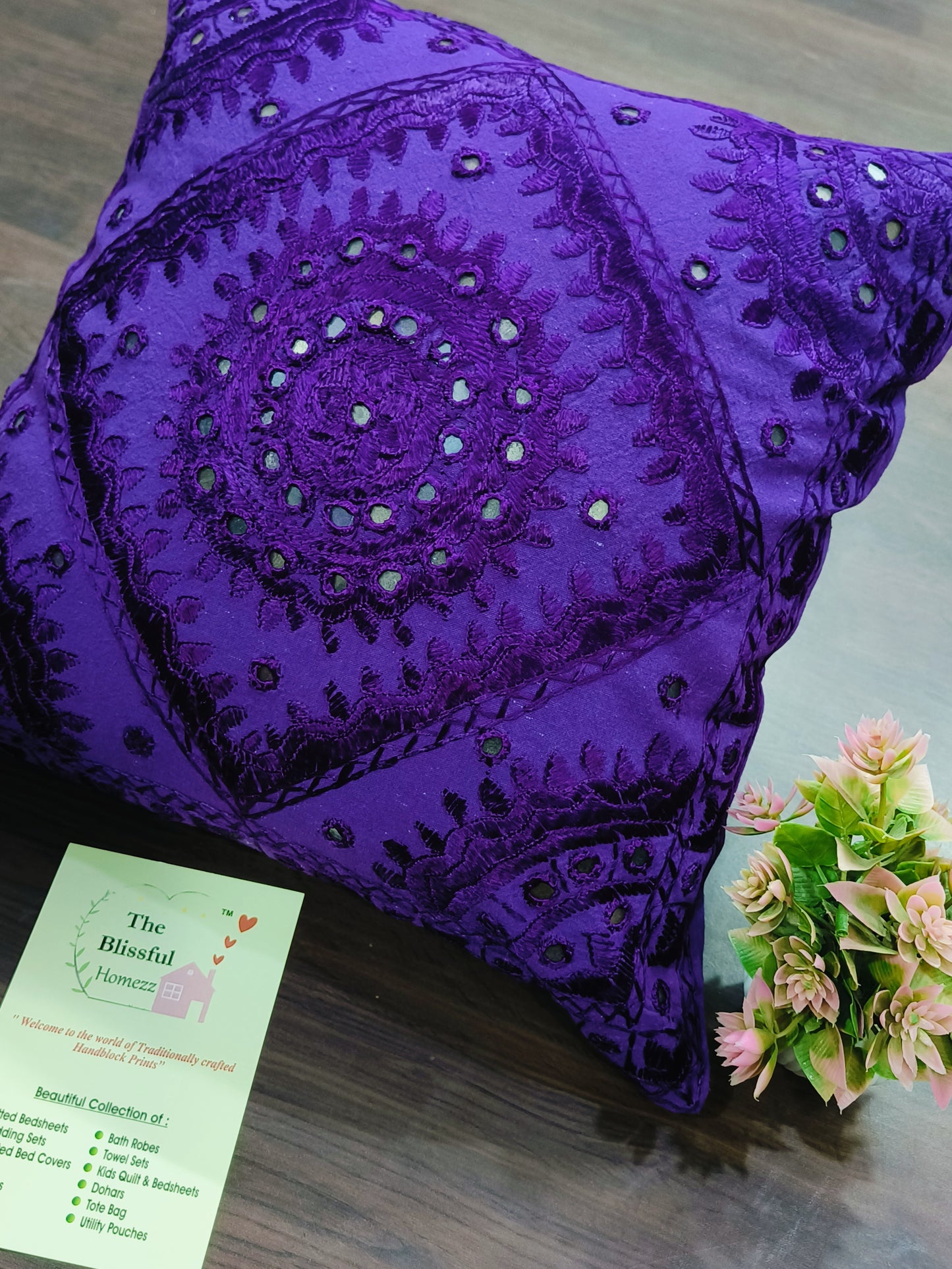 Handblock Printed Cushion Cover