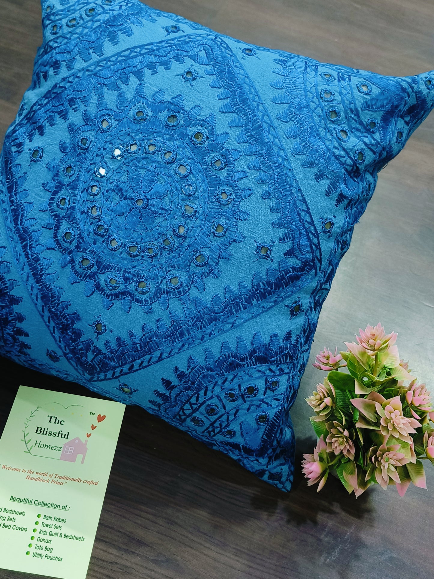Handblock Printed Cushion Cover