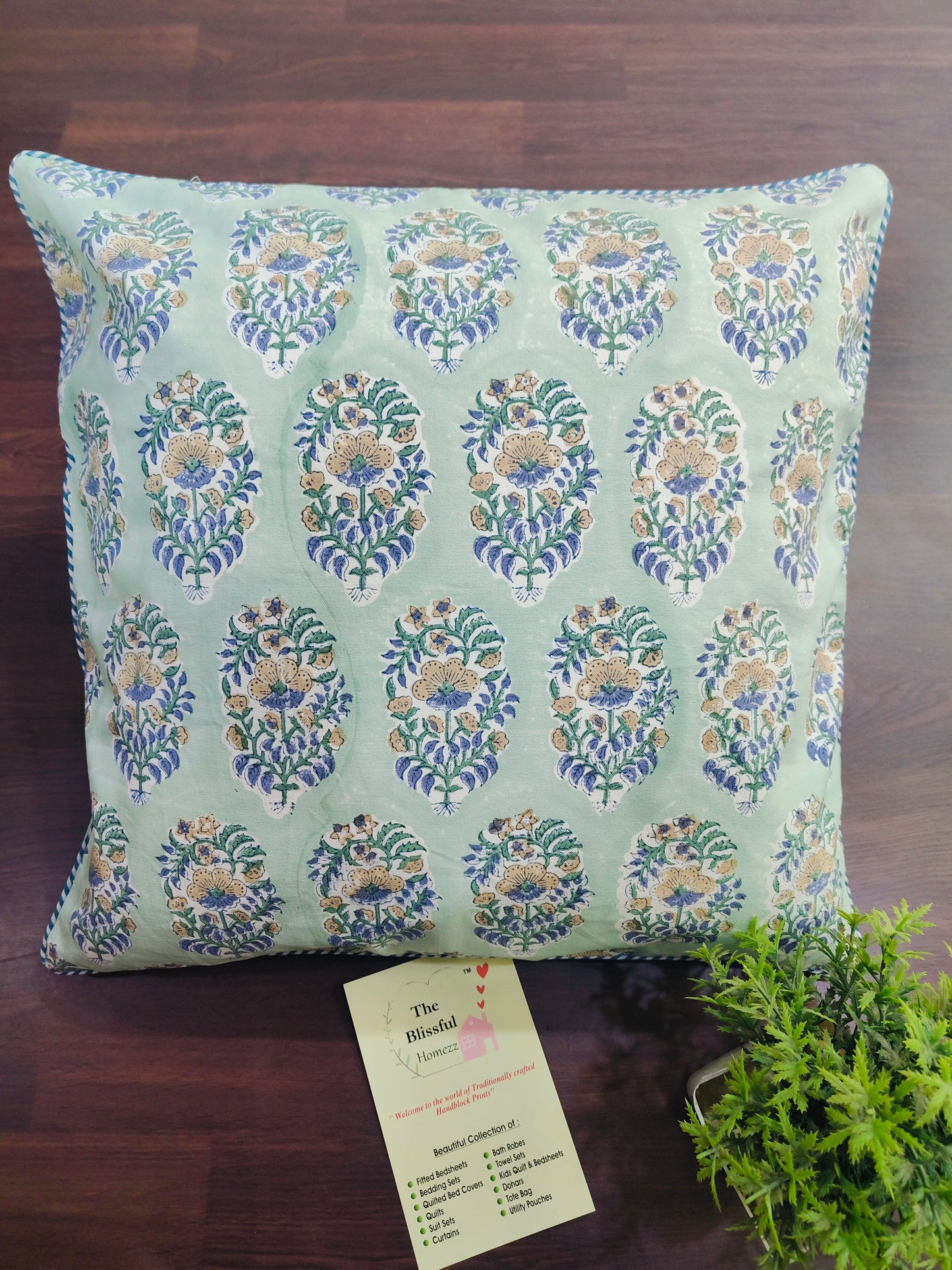 Handblock Printed Cushion Cover