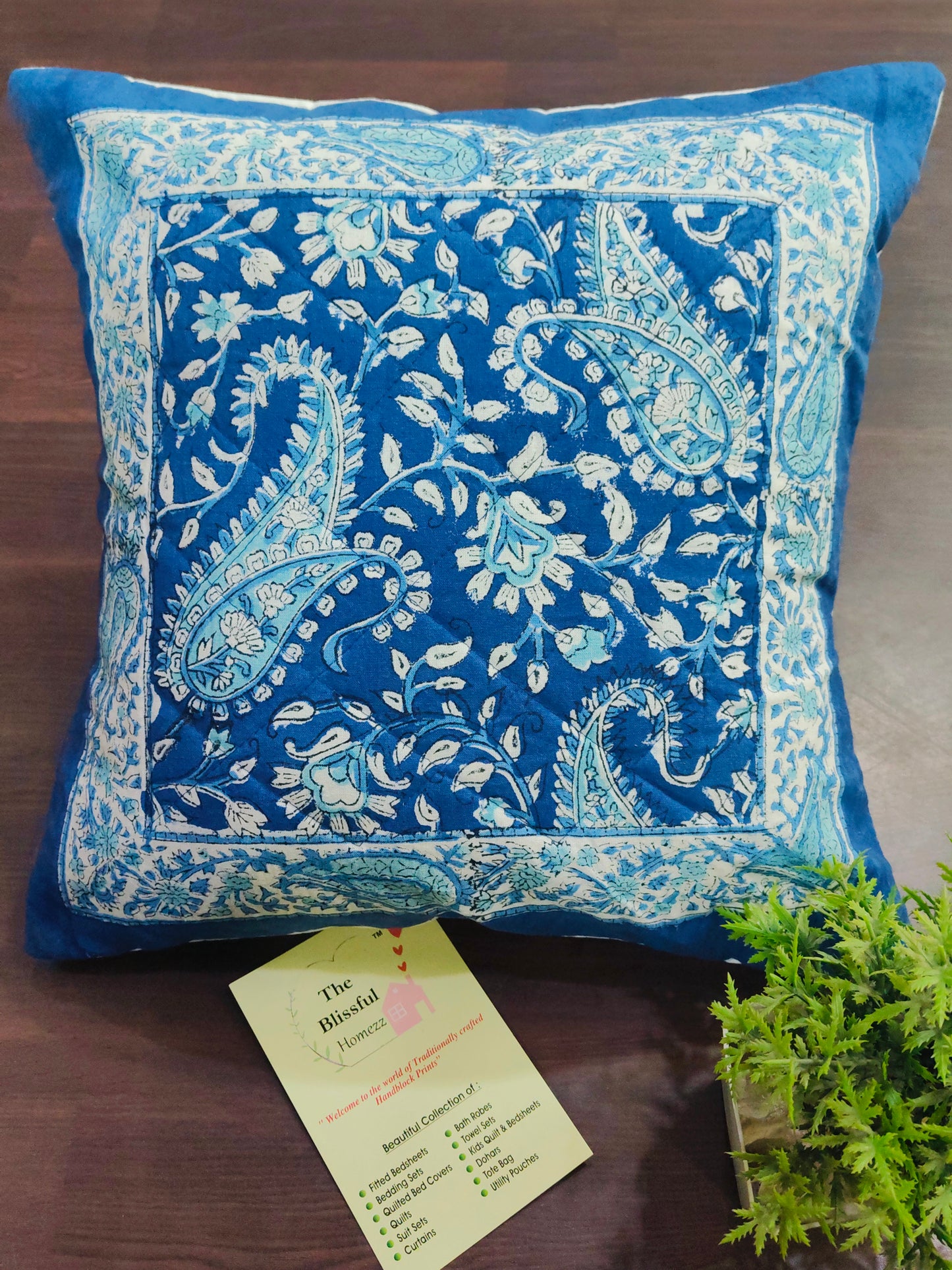 Handblock Printed Cushion Cover