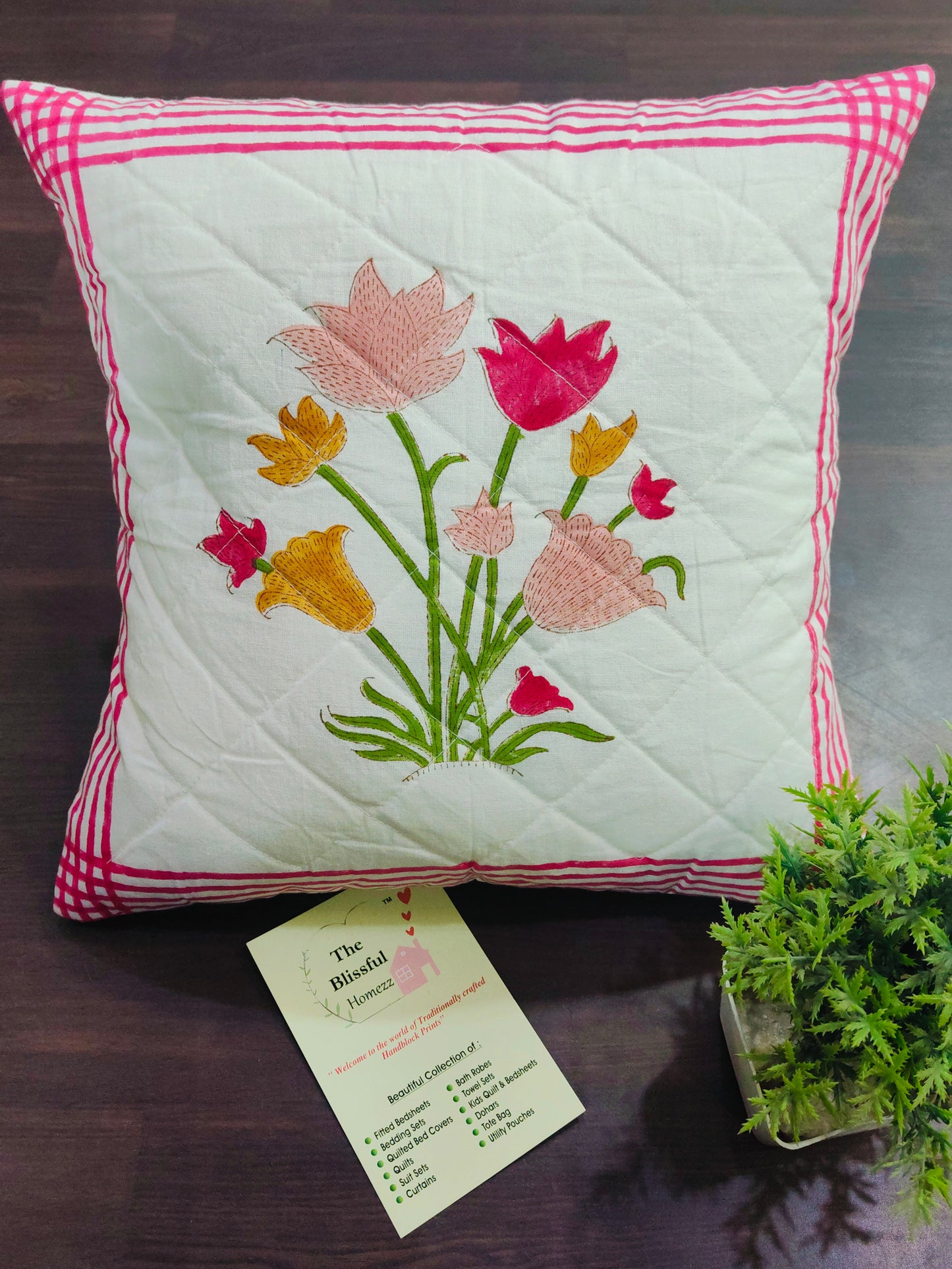 Handblock Printed Cushion Cover
