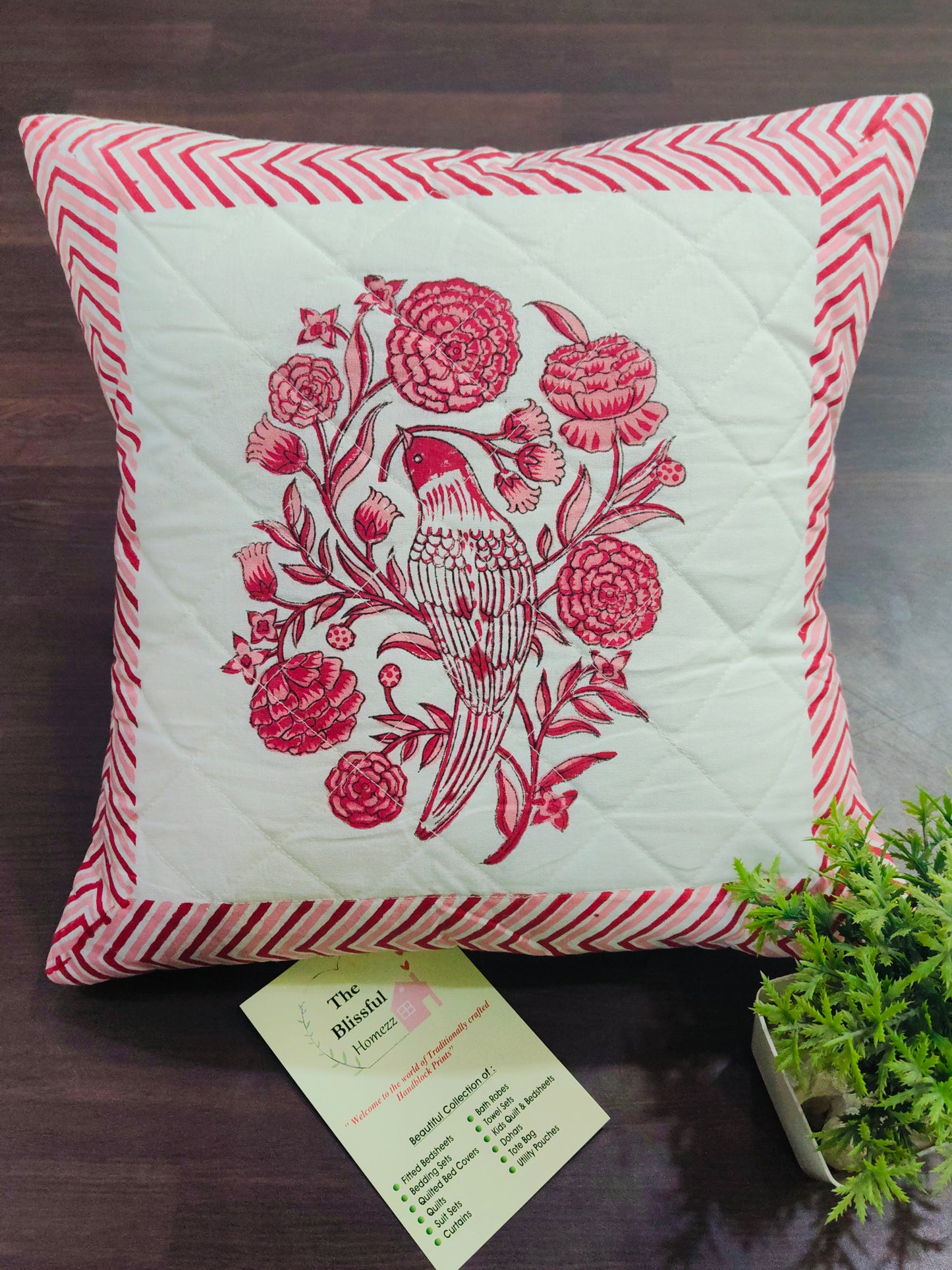 Handblock Printed Cushion Cover