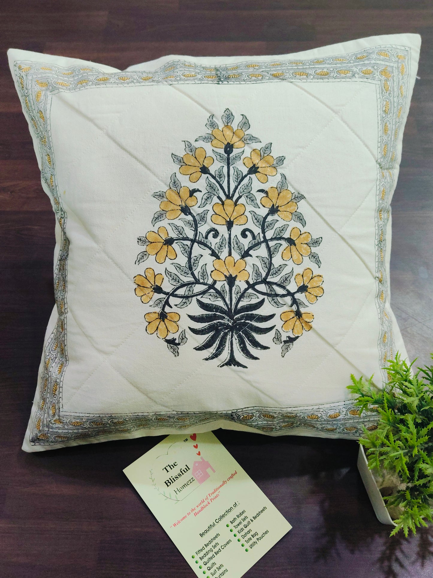 Handblock Printed Cushion Cover