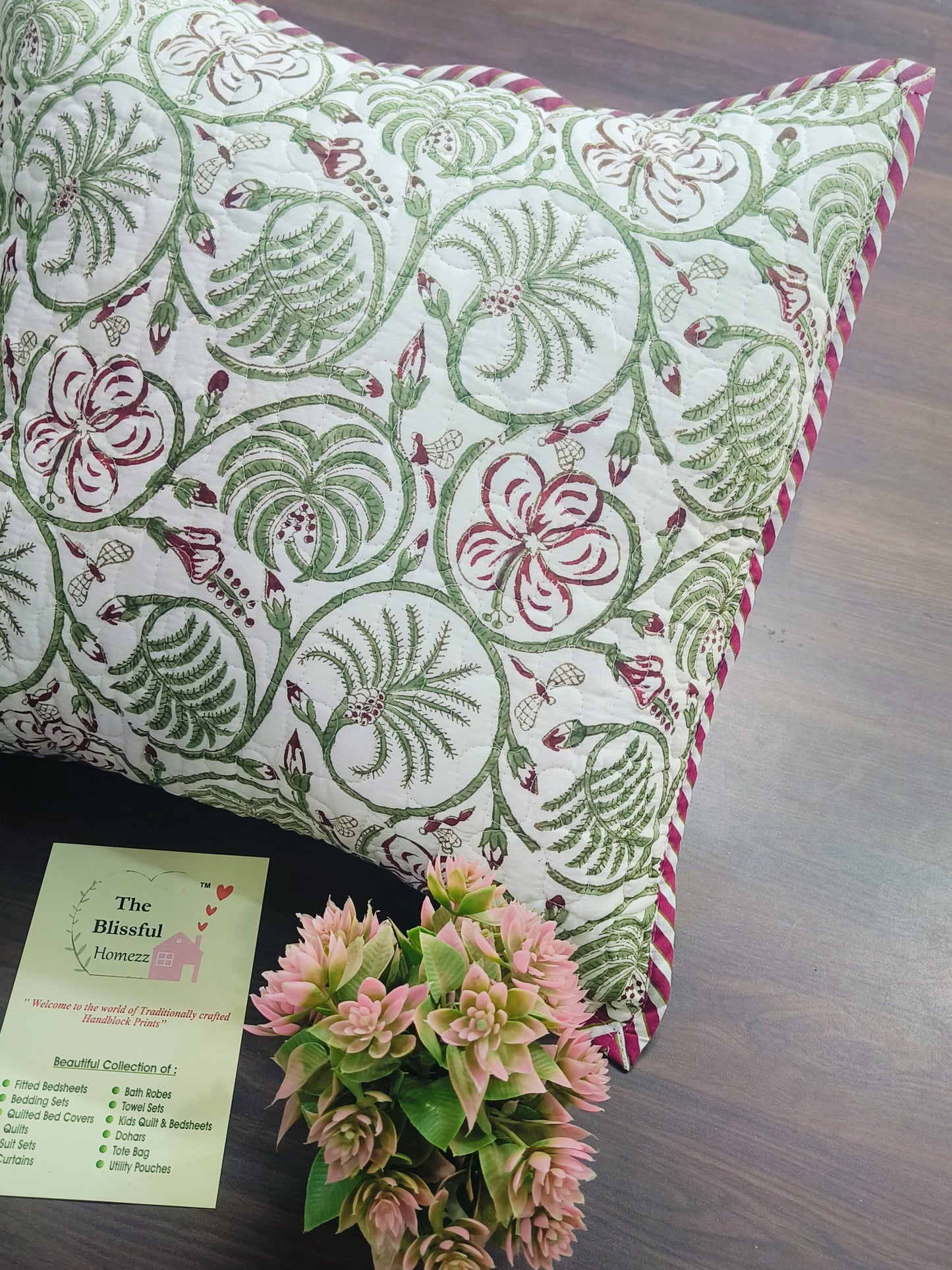 Handblock Printed Cushion Cover
