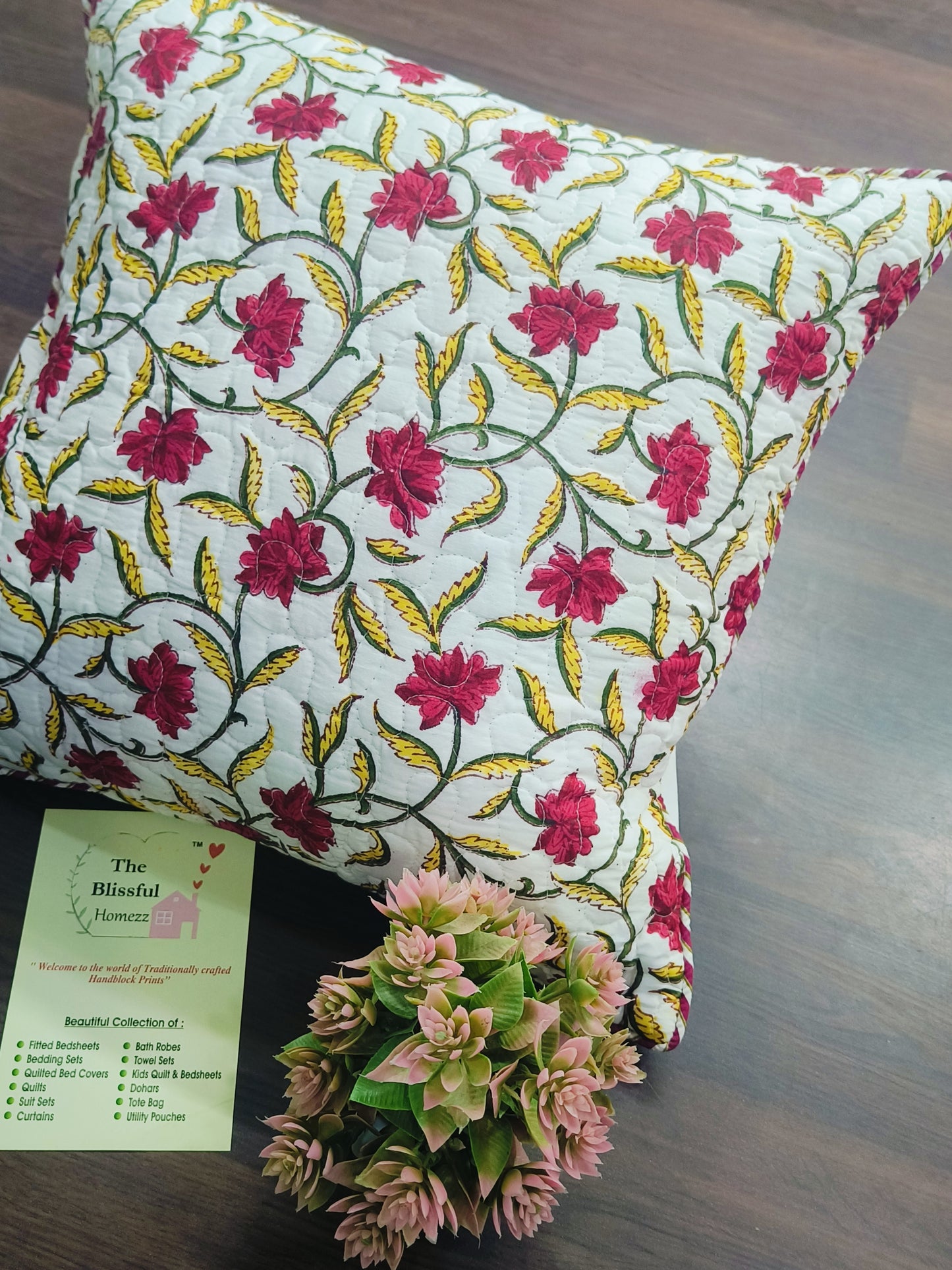 Handblock Printed Cushion Cover