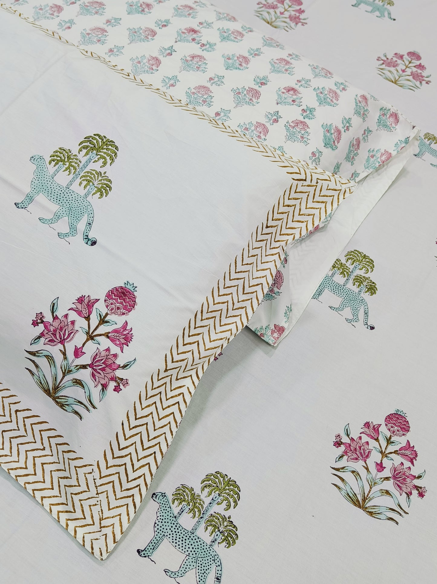 FRESH ARRIVAL Handblock Printed Premium Bedsheets (Dispatch Time 24 Hours)