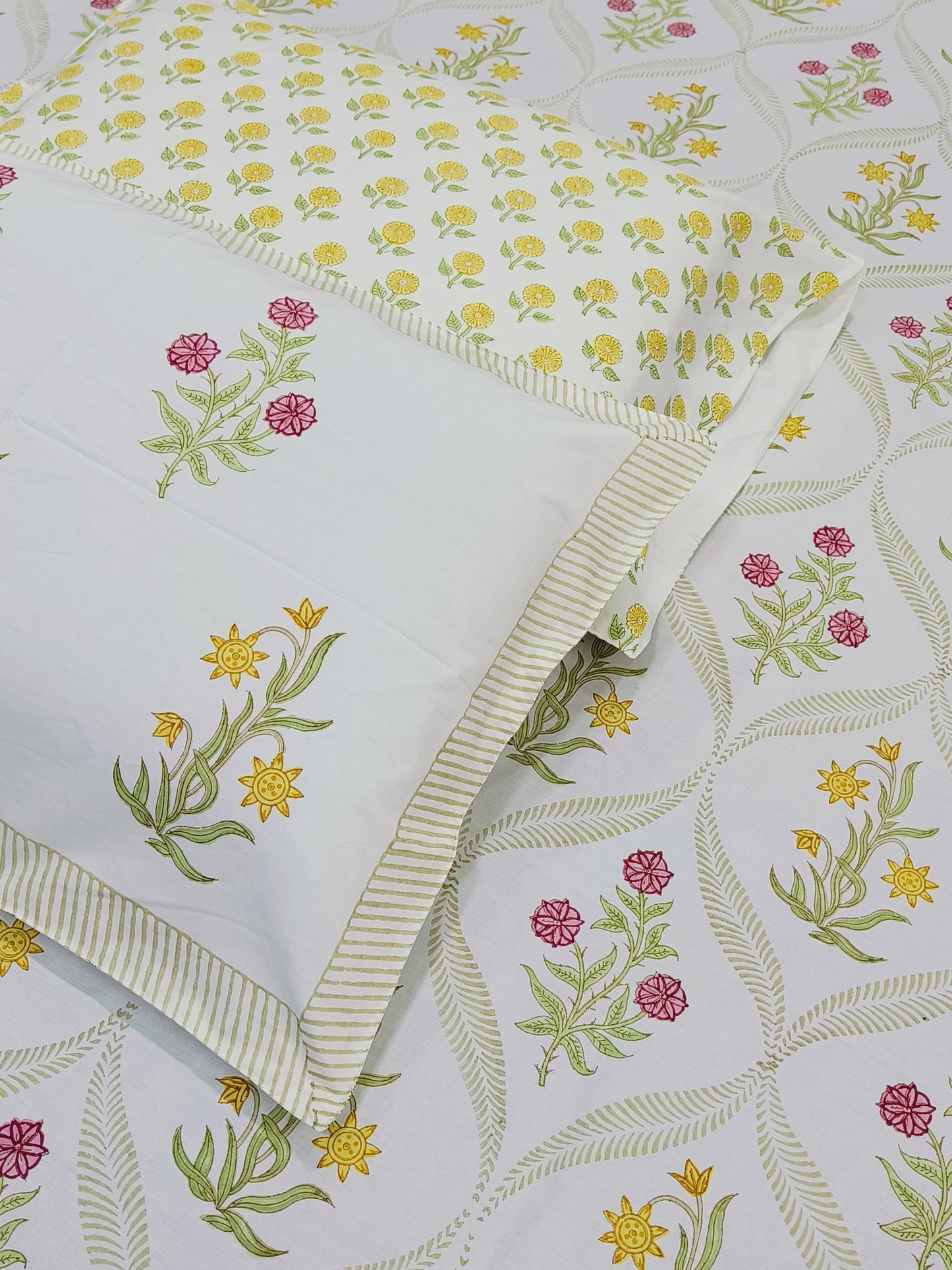 FRESH ARRIVAL Handblock Printed Premium Bedsheets (Dispatch Time 24 Hours)