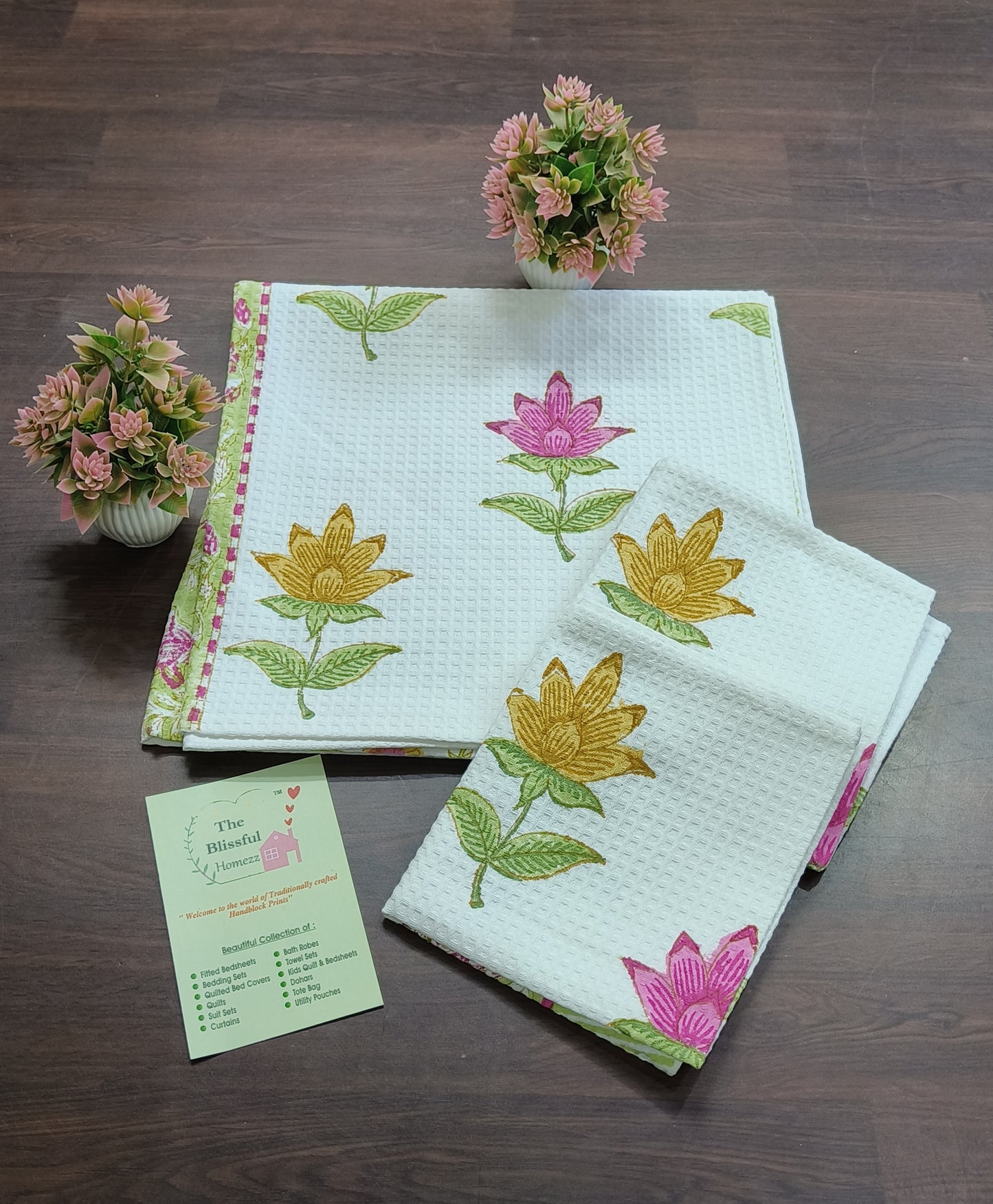 Handblock Printed Towels