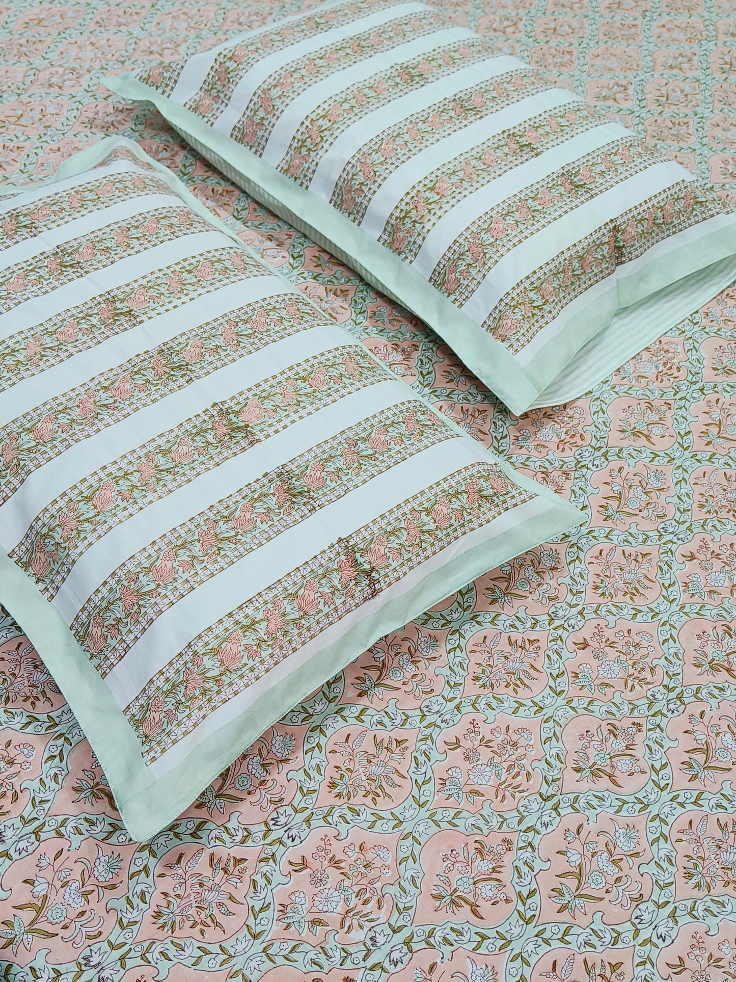 FRESH ARRIVAL Handblock Printed Premium Bedsheets (Dispatch Time 24 Hours)