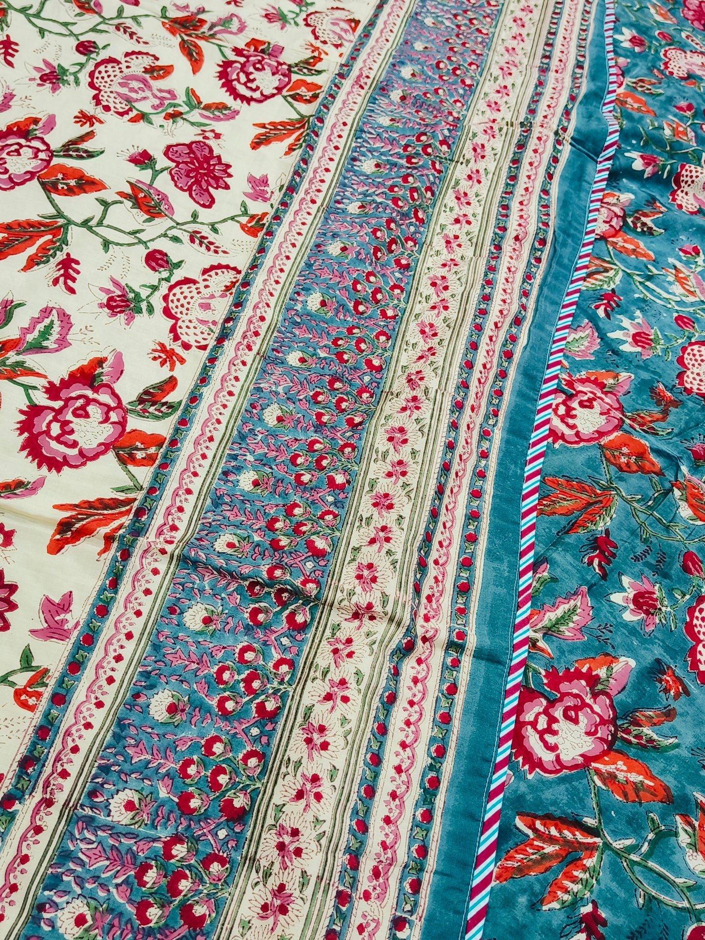 Handblock Printed Premium Double Bed Dohars