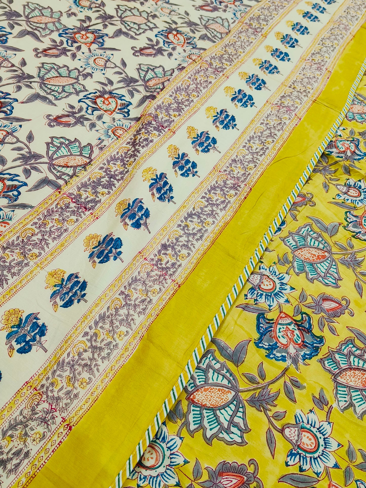 Handblock Printed Premium Double Bed Dohars