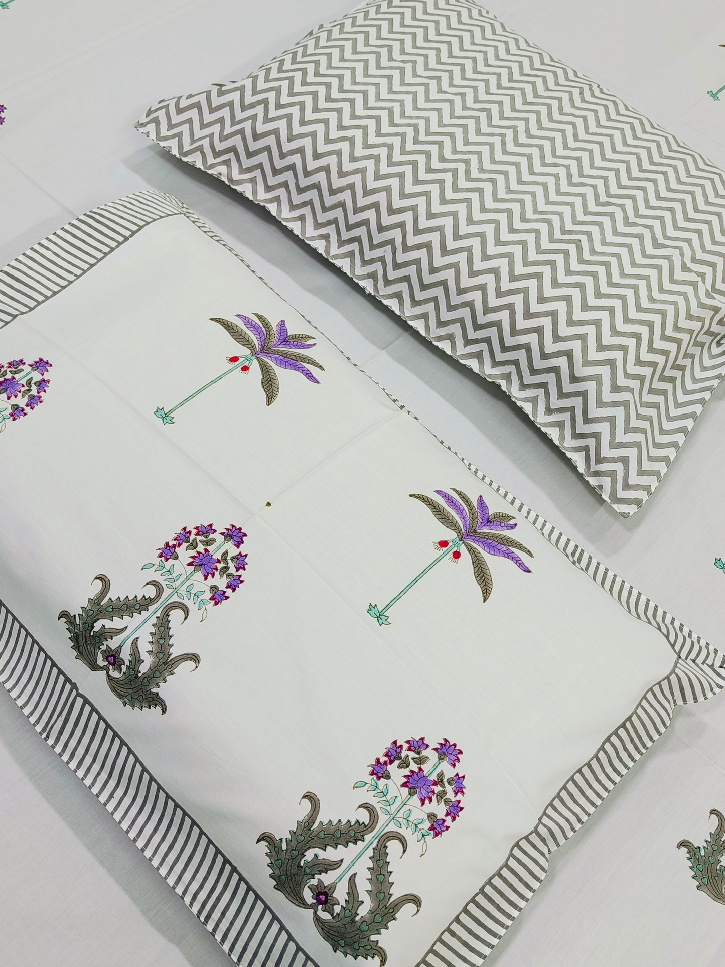 Handblock Printed Premium Bedsheets (Dispatch Time 24 Hours)