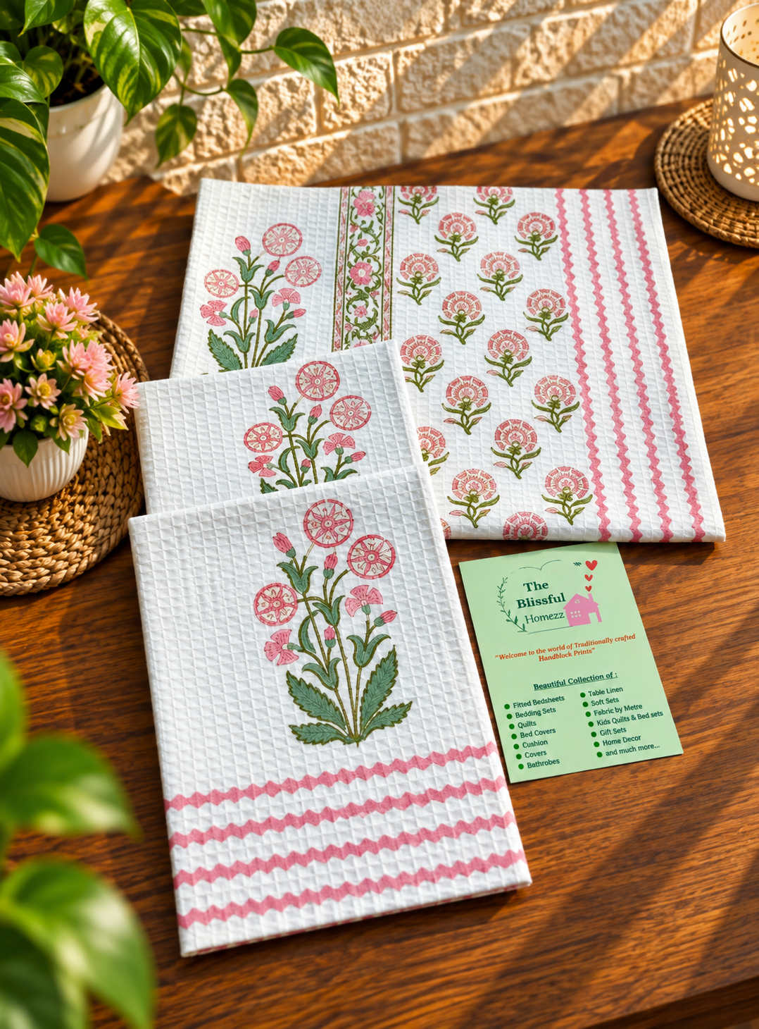 Handblock Printed Towels
