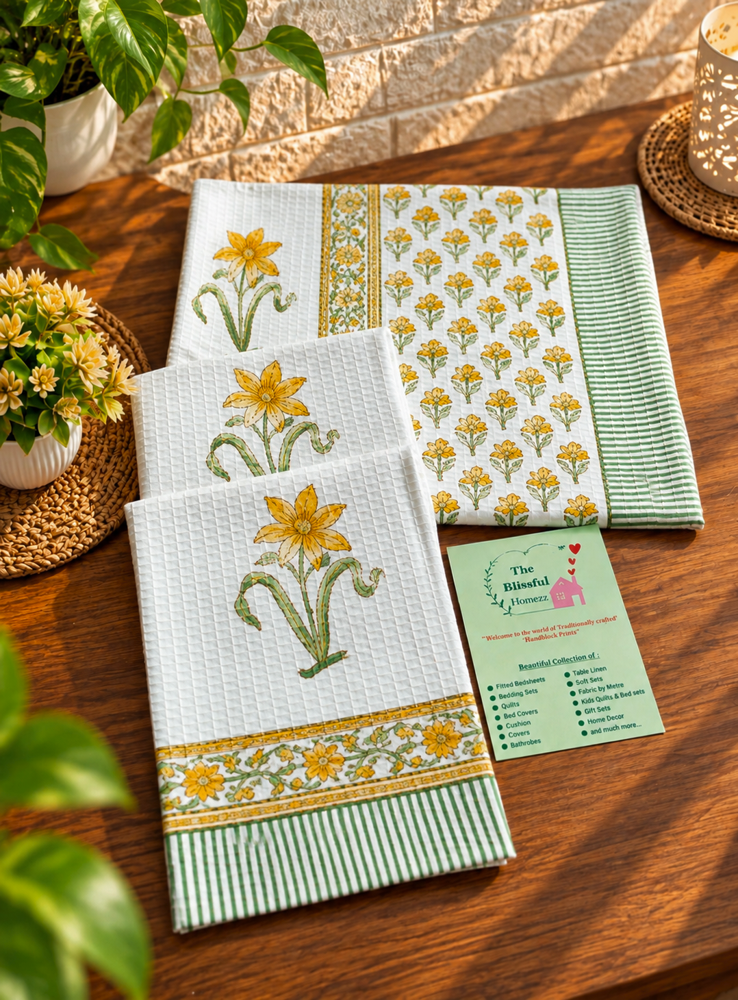 Handblock Printed Towels