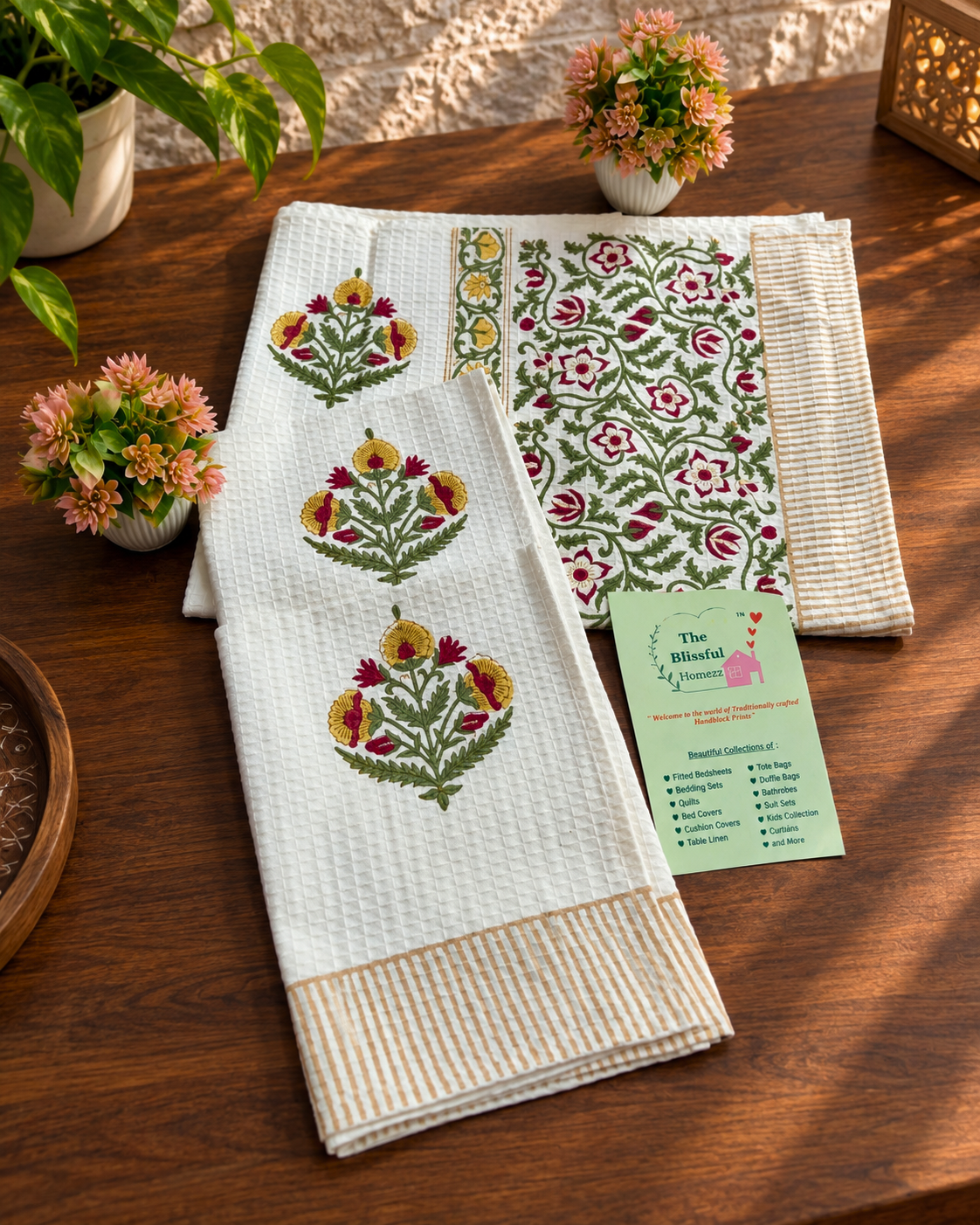 Handblock Printed Towels