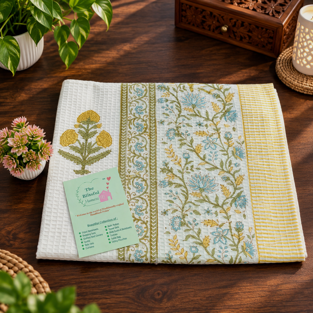 Handblock Printed Towels
