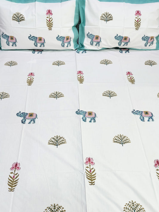 FRESH ARRIVAL Handblock Printed Premium Bedsheets