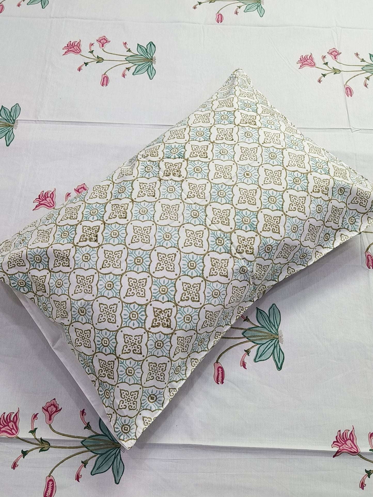 Handblock Printed Premium Bedsheets