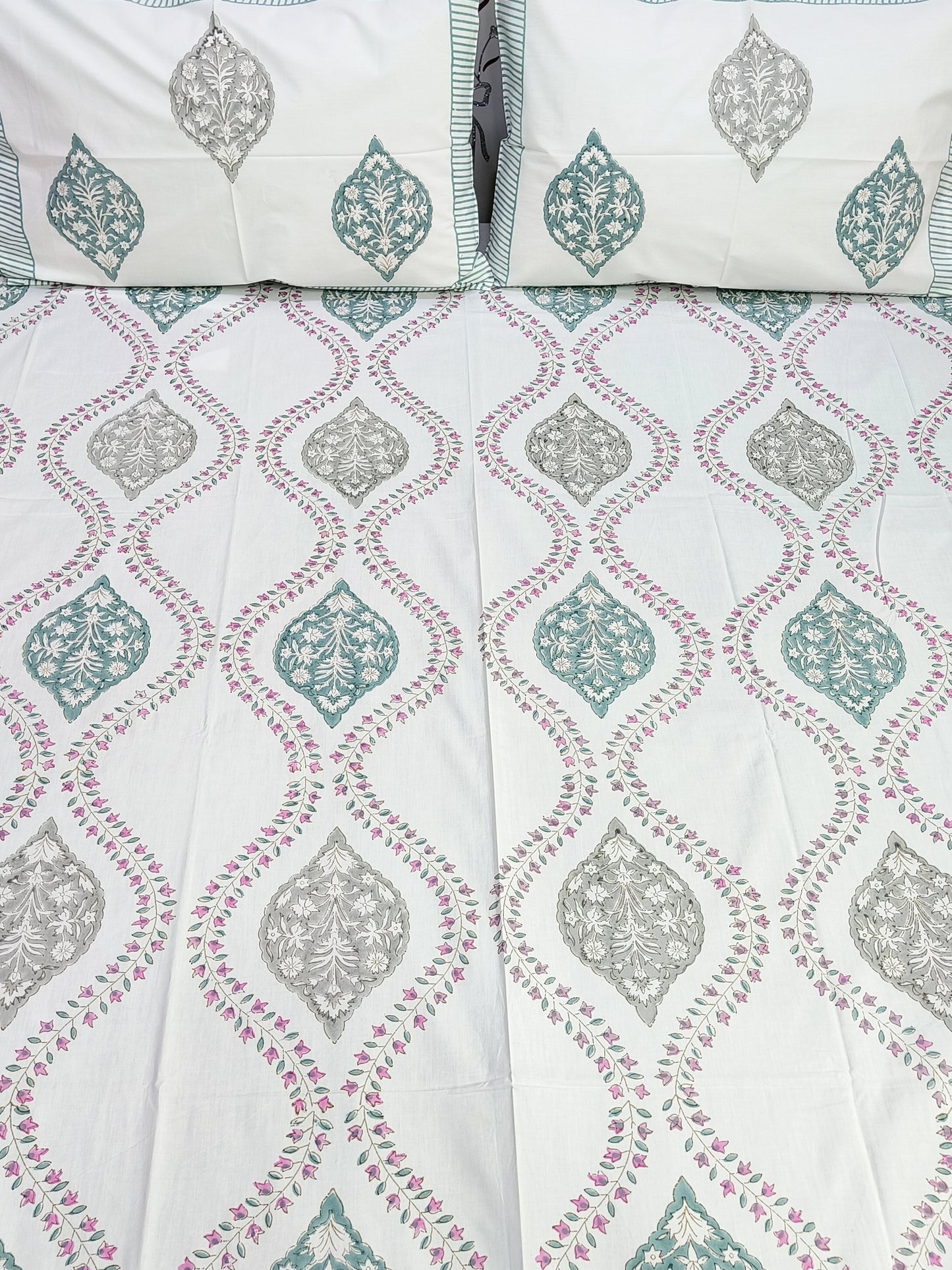 FRESH ARRIVAL Handblock Printed Premium Bedsheets