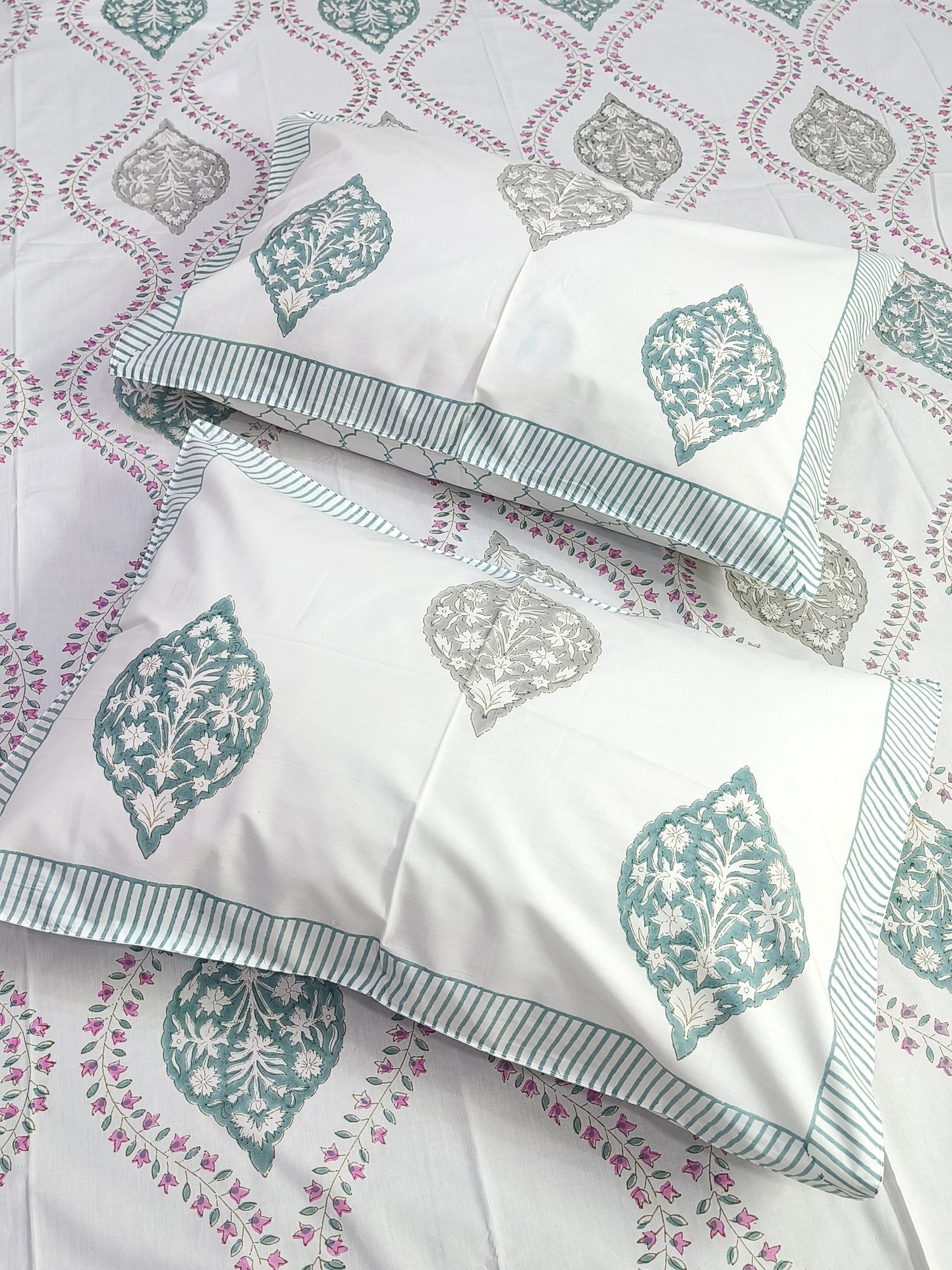 FRESH ARRIVAL Handblock Printed Premium Bedsheets