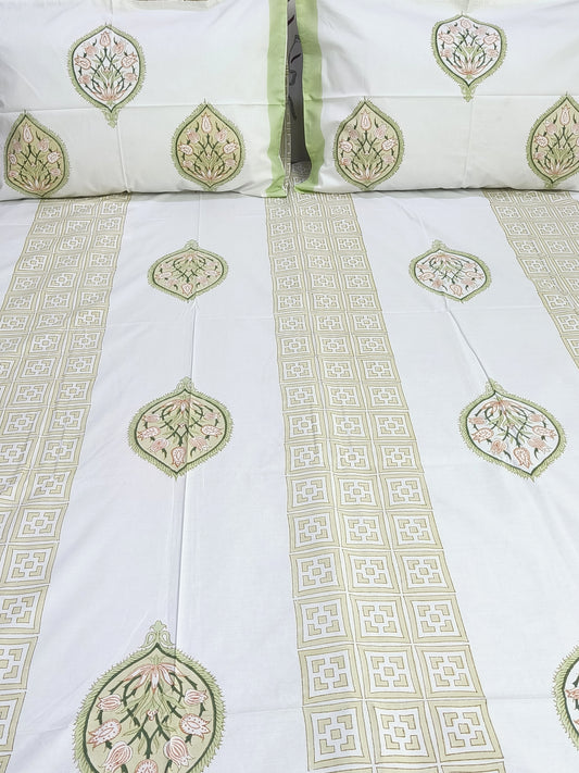 FRESH ARRIVAL Handblock Printed Premium Bedsheets