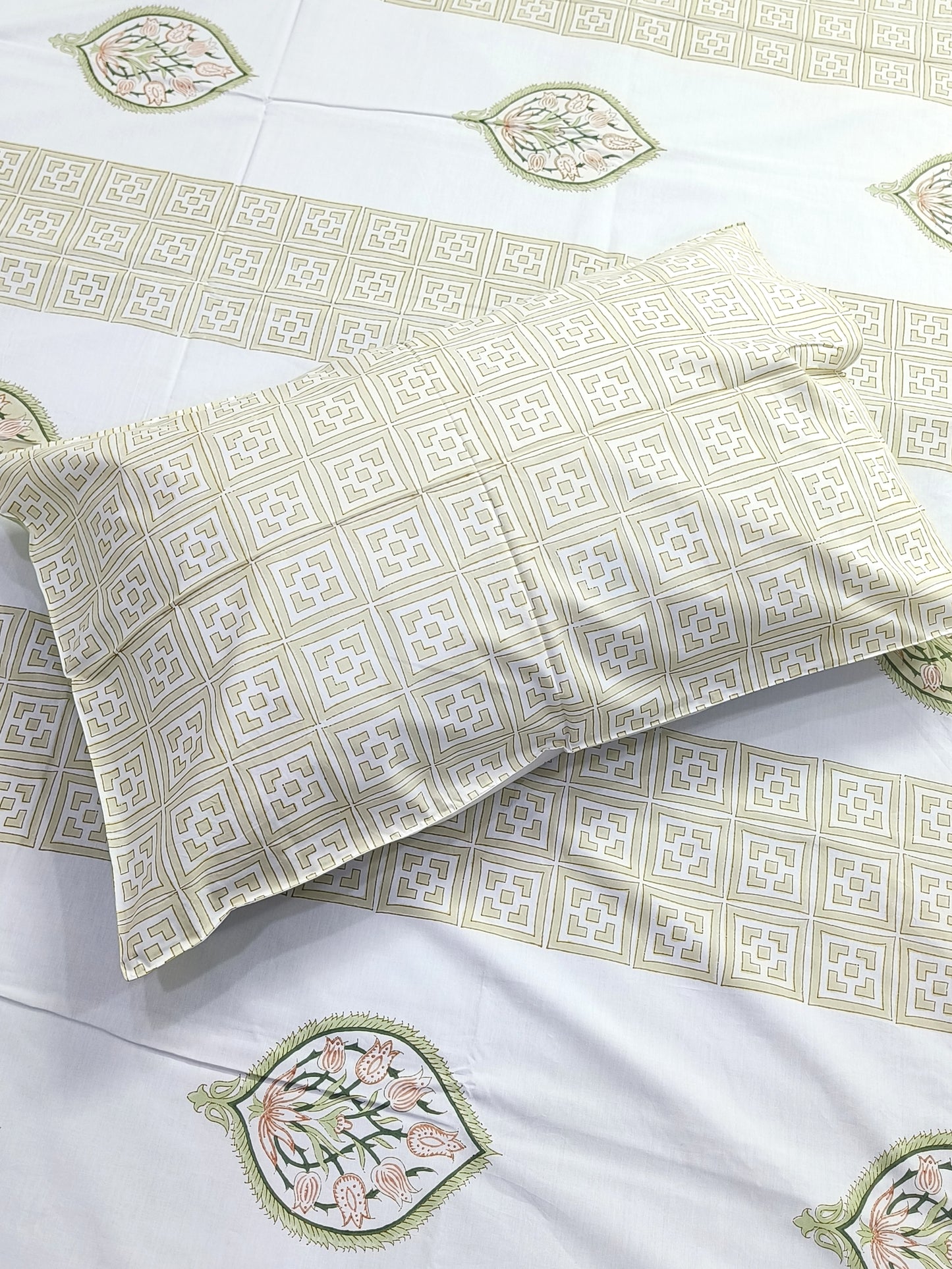 FRESH ARRIVAL Handblock Printed Premium Bedsheets