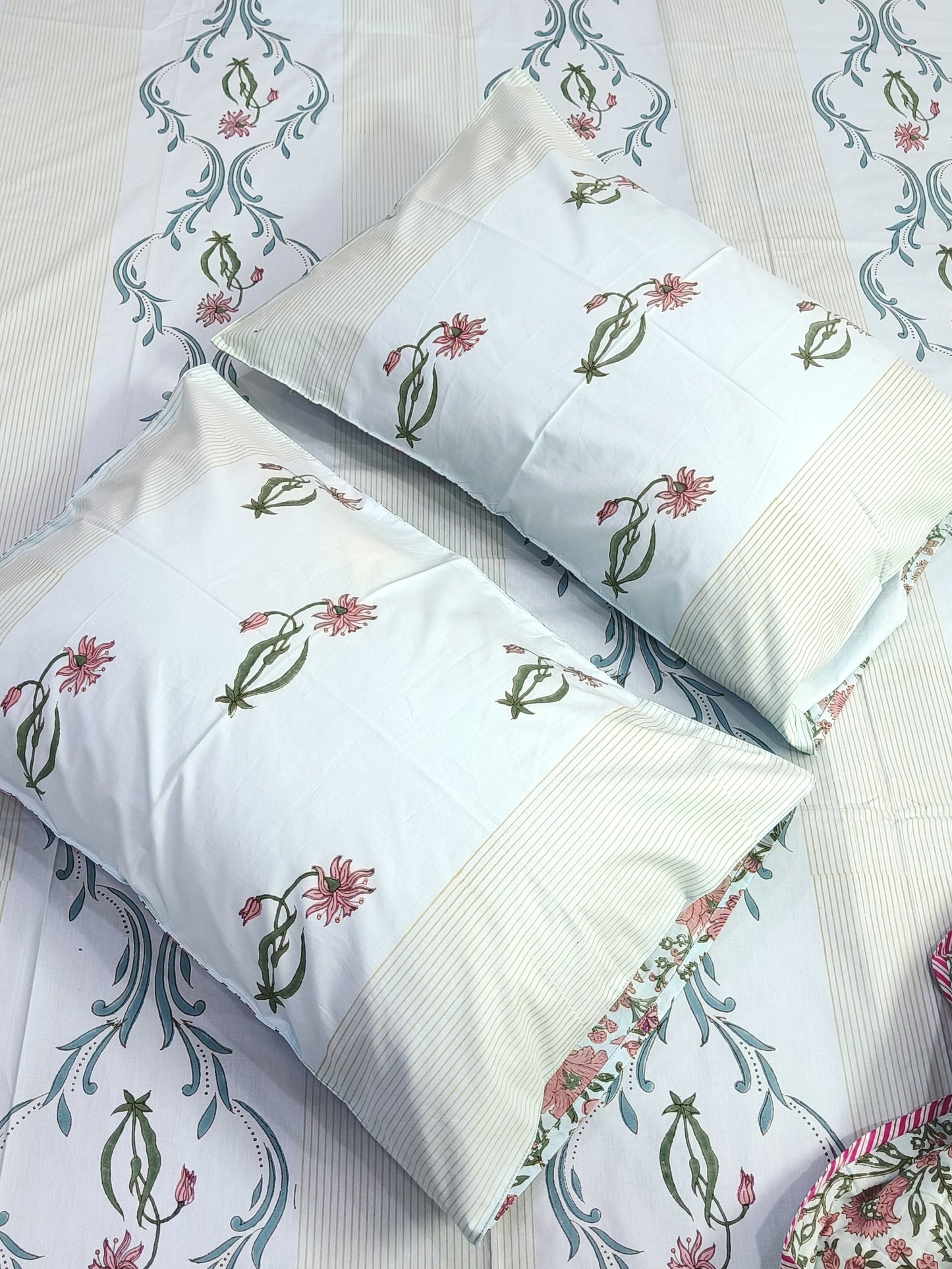 Handblock Printed Premium Bedsheets