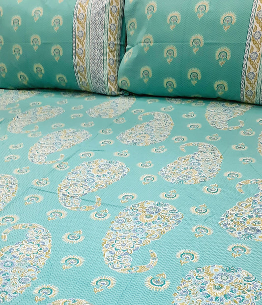 Floral Gulbahaar King Size Bedsheet