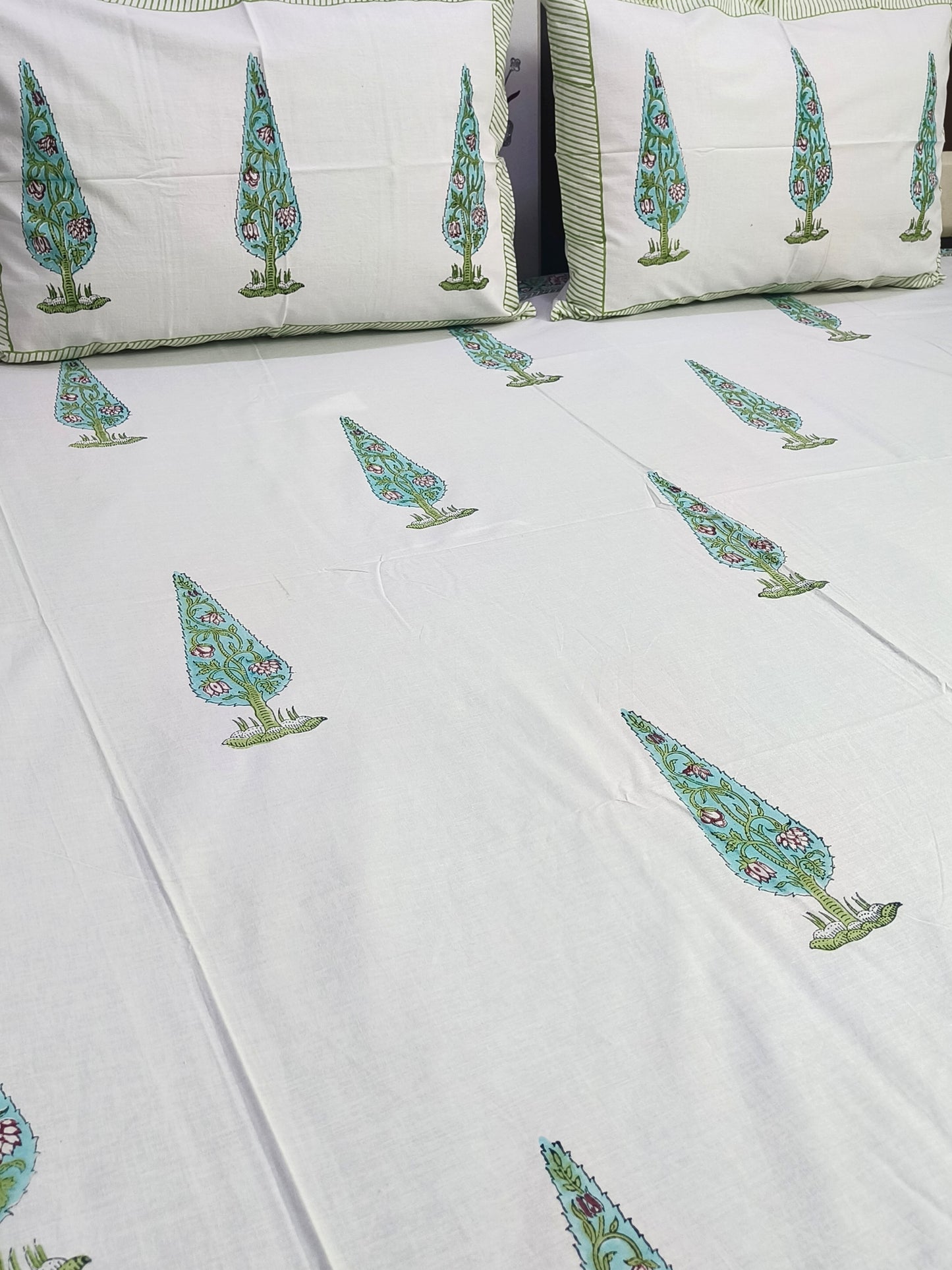FRESH ARRIVAL Handblock Printed Premium Bedsheets (Dispatch Time 24 Hours)