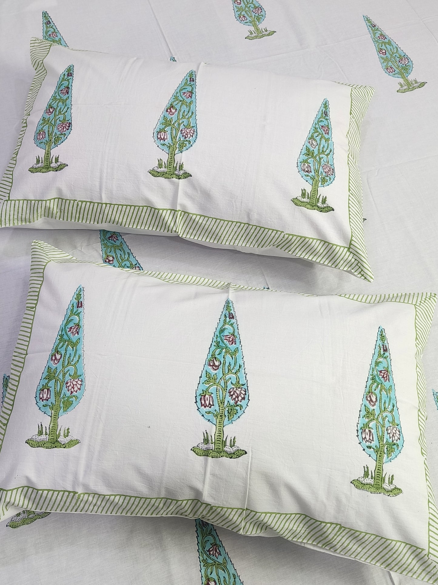 FRESH ARRIVAL Handblock Printed Premium Bedsheets (Dispatch Time 24 Hours)