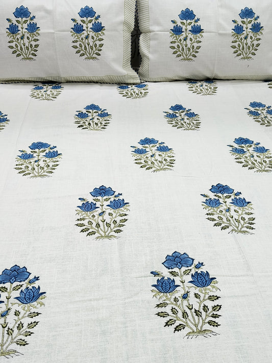 Handblock Printed Premium SLUB Bedcovers