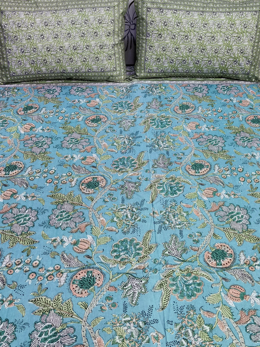 FRESH ARRIVALS Gulbahaar King Size Bedsheets