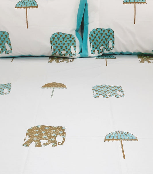 Handblock Printed Premium Bedsheets(Dispatch Time 24 Hours)