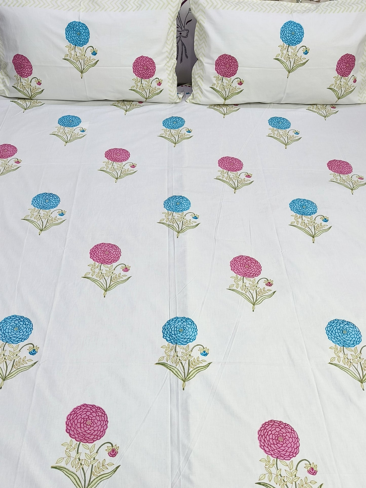 FRESH ARRIVAL Handblock Printed Premium Bedsheets