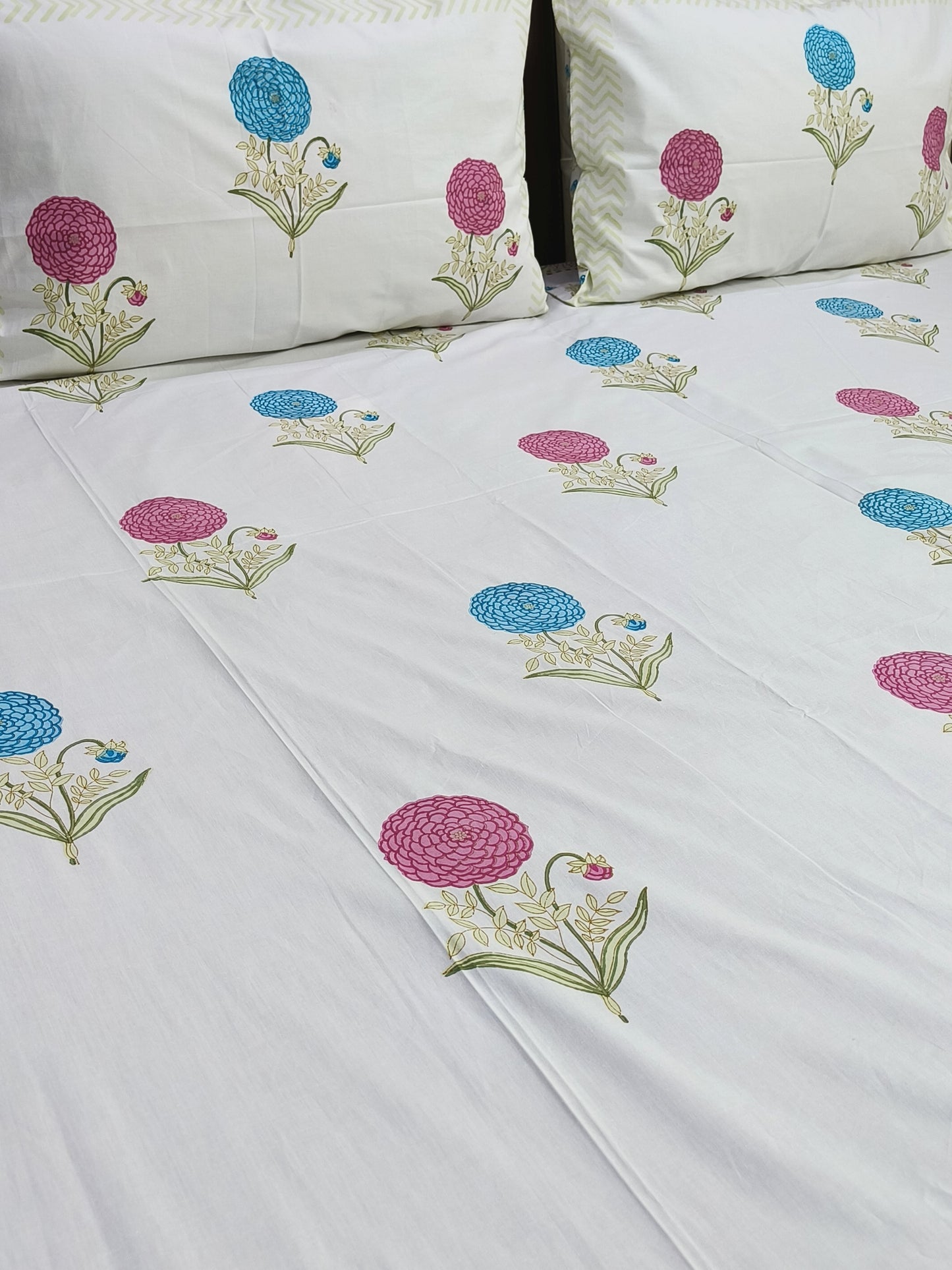 FRESH ARRIVAL Handblock Printed Premium Bedsheets
