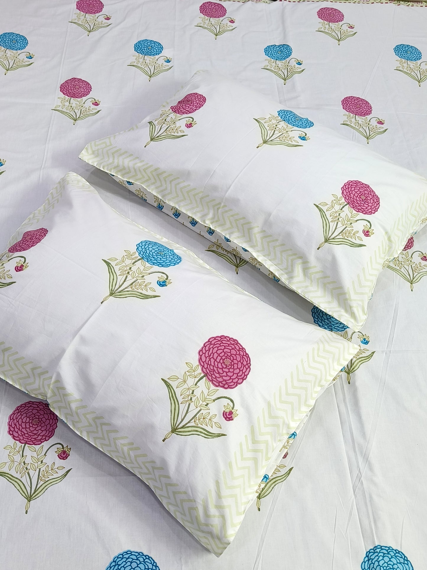 FRESH ARRIVAL Handblock Printed Premium Bedsheets