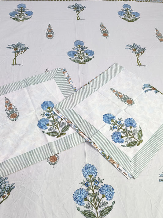 Bedsheet With King Size Pillow Cases