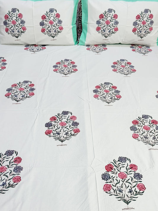 FRESH ARRIVAL Handblock Printed Premium Bedsheets