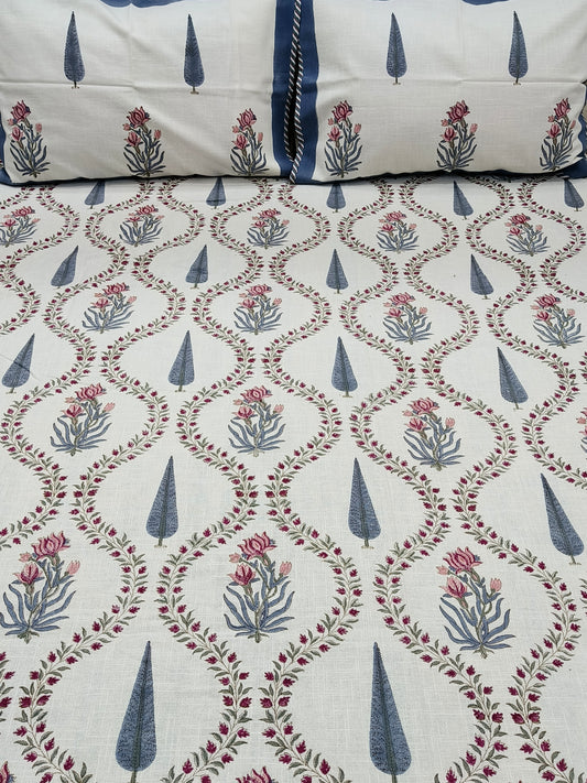 Handblock Printed Premium SLUB Bedcovers
